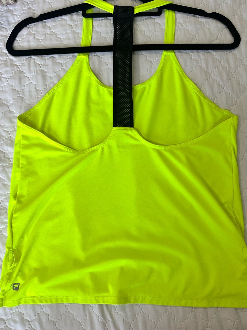Fabletics Neon Lime Racerback Tank Top - Picture 2 of 5